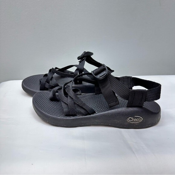 Chaco zx2 black double strap sandal women’s 6 - Picture 2 of 7
